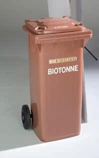 Bio-bin variations Compostainer 120 240 litres, ventilated The multi-talented SSI SCHÄFER Compostainer is the thoroughly ventilated bin which makes a fortnightly collection cycle for compostable