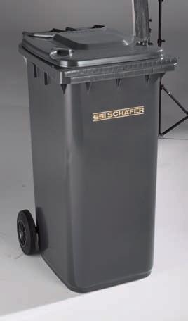 SSI SCHÄFER bins have been continuously in use in many municipalities and industrial premises for more than 30 years. The two-wheeled bins (GMT) are light, robust and extremely sturdy.