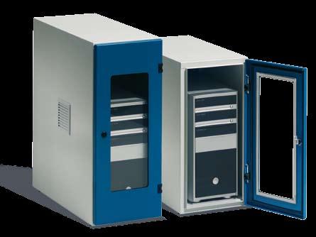 IV. PC Cabinets, PC Enclosures IT Enclosures Effective Protection IP 54 rating Protects computers from unauthorised access, dirt and moisture, IP 54 rating Protective steel sheet casing, completely