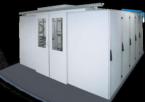 V. Data Centre and Air-conditioned Cabinet Solutions Cold Section Cold Section the flexible cold-aisle enclosure Article rack Width aisle Width rack Height rack Depth colour Sliding door system