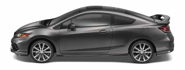 AERO KIT Enhances the aerodynamic styling with a sporty, low-profile look Made of Honda-manufactured components for a precise fit Colour-matched to original factory specifications for a
