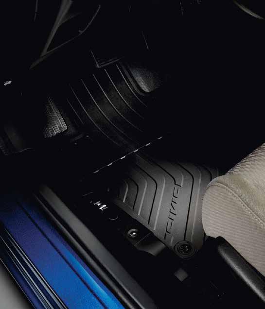 2014 CIVIC COUPE & COUPE Si INTERIOR ACCESSORIES ALL-SEASON FLOOR MATS Includes custom-fit front and rear mats with high edges and deep water-retaining ridges for