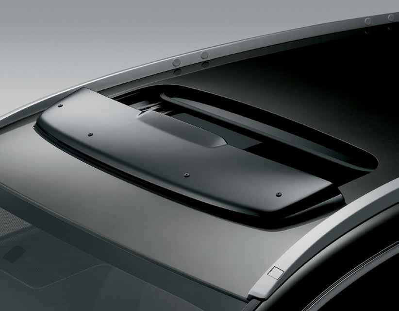 Plug-in connectors means no wire splicing or cutting enhancing reliability MOONROOF VISOR Tinted acrylic molded to perfectly fit your