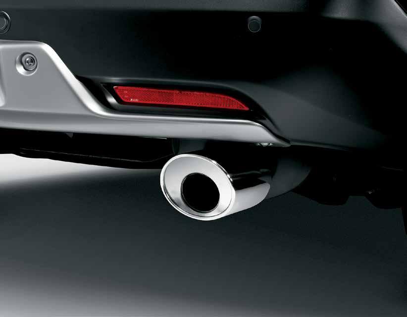 EXHAUST FINISHER Adds a sportier appeal to your vehicle