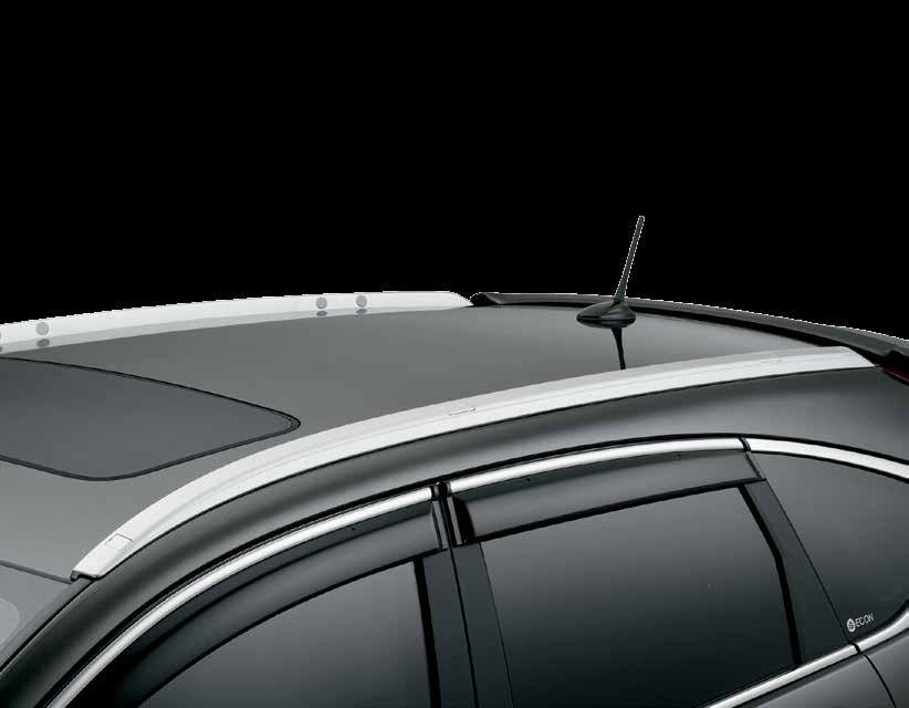 ROOF RACK RAILS Silver finish adds a premium look and feel to your vehicle s exterior Tightly integrated, custom design for a factory installed look