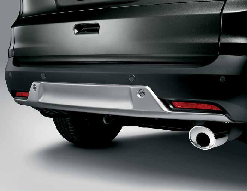 2014 CR-V EXTERIOR ACCESSORIES REAR BACK-UP SENSORS When reversing at slow speeds, sensors in the rear bumper emit audible sounds to warn of a person or object in the path of your Honda Sensor