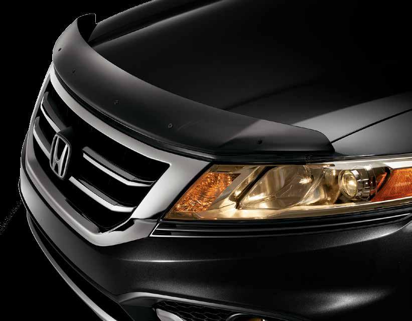 2014 CROSSTOUR EXTERIOR ACCESSORIES HOOD EDGE DEFLECTOR Honda-manufactured components ensure a perfect fit and finish Redirects