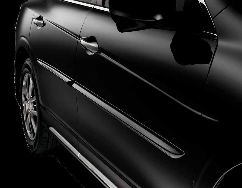 weather BODY SIDE MOLDING Accentuates the vehicle s styling Ideally positioned where the side panel extends out the most to help
