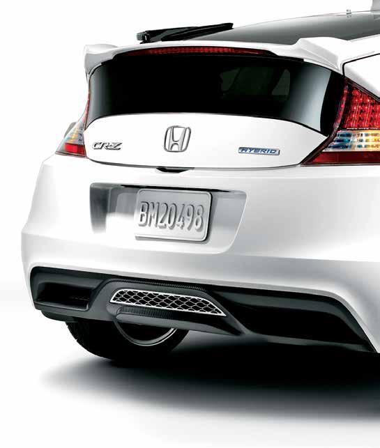 REAR DIFFUSER SPOILER Carbon-fibre pattern and aggressive design make a bold statement Injection-molded for maximum durability DOOR EDGE FILM Protects against unsightly nicks and