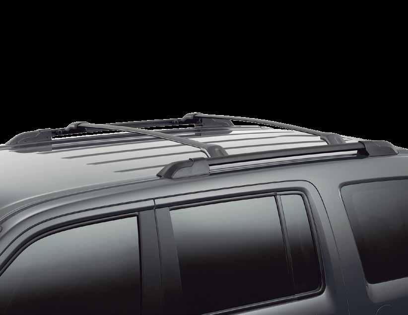 2015 PILOT EXTERIOR ACCESSORIES ROOF RACK RAILS Black finish is tested to withstand the harshest environments Tightly integrated, custom design for a factory installed look Made with extruded