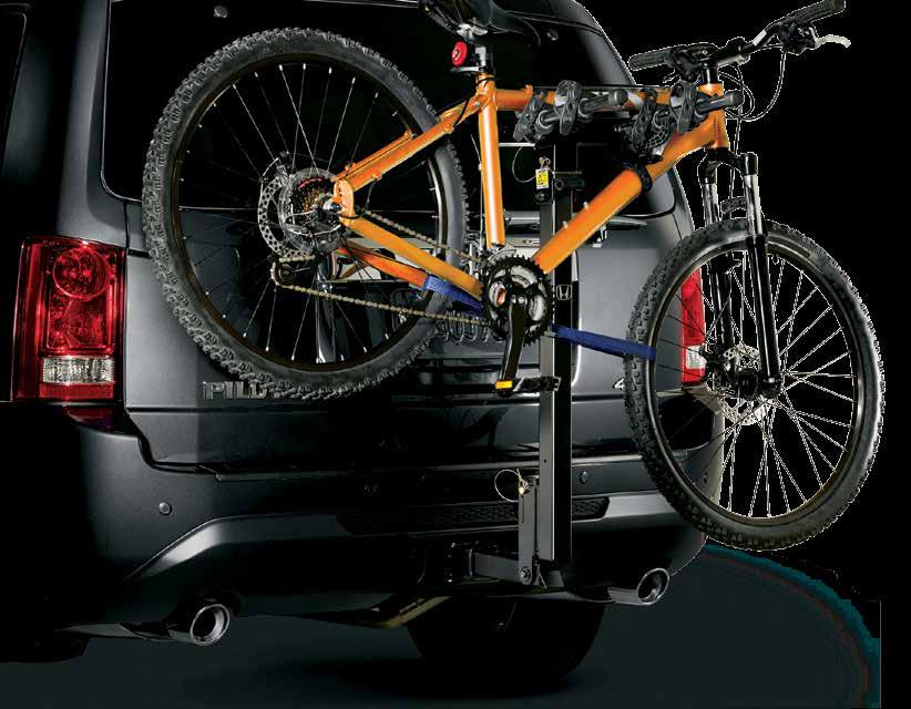Crossbars Holds most adult bikes Lockable attachment holds one bike upright, includes keys TRAILER