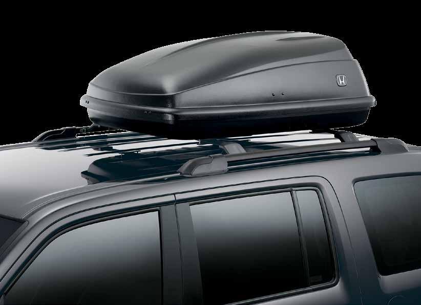 ROOF RACK BOX, SHORT Attaches to Roof rack rails and crossbars for 13 cu ft expanded cargo storage Offers quick on/off capability to remove when not required One-sided opening towards the rear of the