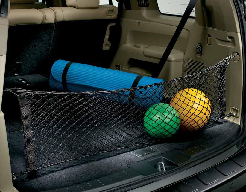 CARGO NET Keeps your grocery bags upright and holds loose items securely in place Elastic cord construction stretches to firmly hold oddly-shaped items Net can be easily