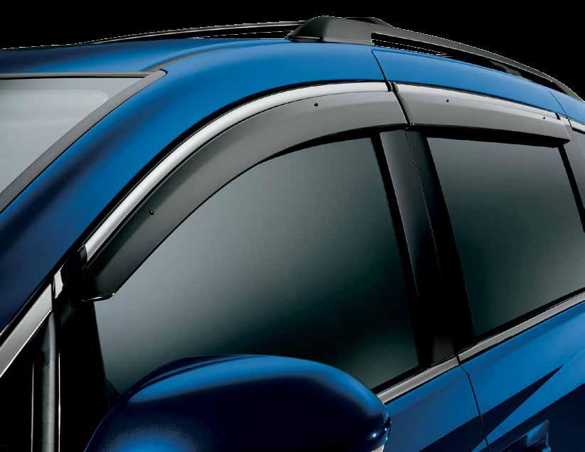 weather conditions Designed with chrome accents to match the vehicle s styling Durable polycarbonate material is