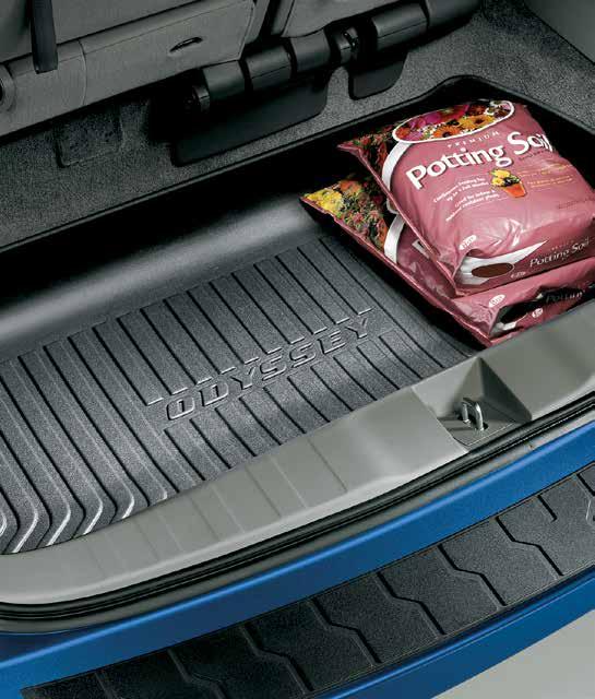 Available in black CARGO TRAY, FOLDING Protects against inevitable spills and wear