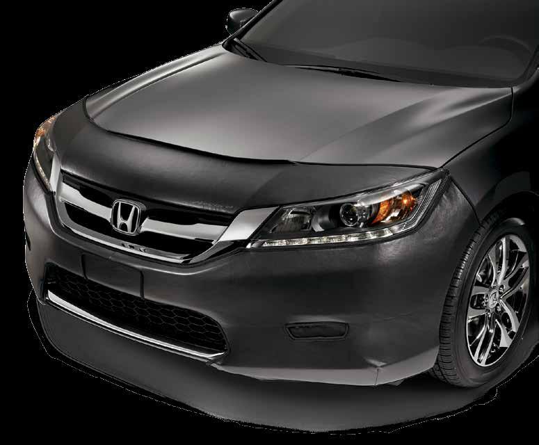 2015 ACCORD SEDAN EXTERIOR ACCESSORIES FULL NOSEMASK Protects the front of your new vehicle from rocks, pebbles, road debris and insects Snug-fitting vinyl material is