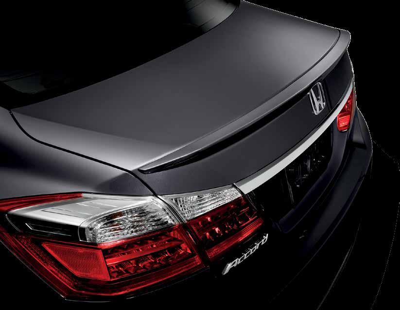 REAR DECK LID SPOILER Adds a subtle enhancement to your vehicle s stylish appearance Colour-matched to original factory specifications for a