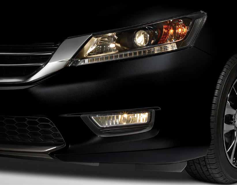2015 ACCORD SEDAN EXTERIOR ACCESSORIES FOG LIGHTS Increases visibility in poor weather conditions such as rain, snow and dense fog Precision
