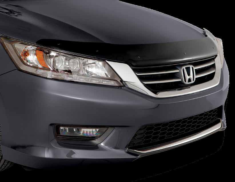 DEFLECTOR Honda-manufactured components ensure a perfect fit and finish Redirects dirt, insects and minor road debris to help keep