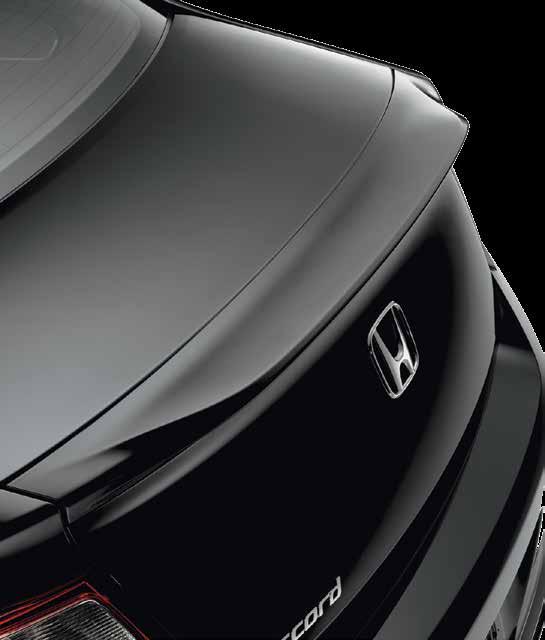 weather REAR DECK LID SPOILER Adds a subtle enhancement to your vehicle s stylish appearance Colour-matched to original