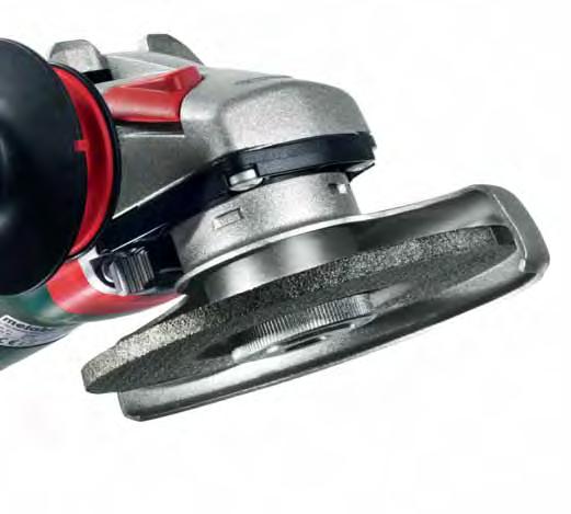 SMALL ANGLE GRINDERS Auto-balance Advantage Metabo angle grinders have always been known for their longevity and low vibration due to the use of high