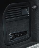 touch interior lining and magnetic button clasps, this convenient stowage system for the rear of the front