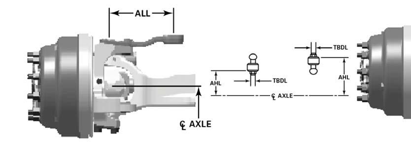 MX-120-EVO FIGURE 8 STEERING ARMS Steering Arm (44) ALL/ALR (mm) AHL/ALR (mm) TBDL/TBDR (mm) TBUL/TBUR (mm) OFFSET (mm) 3133-P-9402 279.4 230.1 26.49 0.