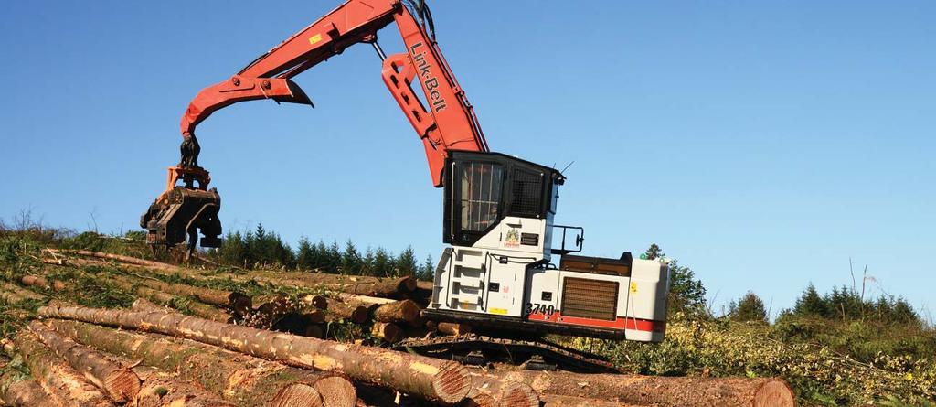 Forestry Standard & Optional Equipment CAB Oregon OSHA/ROPS/WCB compliant side-entry forestry cab with sky roof and escape hatch... O ENGINE EPA Tier IV Isuzu diesel engine, no DPF system to maintain.