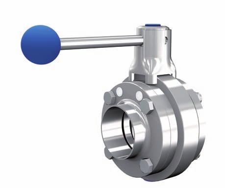 "Compact, hygienic intermediate flange valves." Technical Data Material Seals Surface Operating pressure 1.