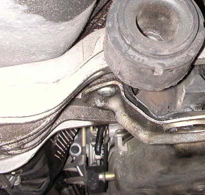 c. Pull the flange from the transmission output shaft. Mine came off very easily by hand. 8. Remove the extension case a.