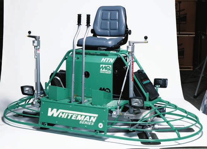 MECHANICAL RIDE-ON TROWELS Proven heavy-duty worm-drive design features large oil capacities and integral cooling fans to reduce heat build-up and are standard equipment on HTN and JWN