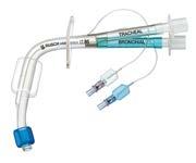 28 Rüsch bronchial tubes and blockers TRACHEOPART CLEAR DOUBLE-LUMEN TRACHEOSTOMY TUBE MADE OF PVC semi-seated connectors, valves for Luer and Luer-lock syringes, continuous X-ray marker and