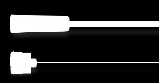 catheter, radiopaque, with depth marks (colour