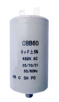 GB/T3667 UL810 EN60252 Climatic Category 40/85/21 Test Voltage between terminals 250VAC, 300VAC, 350VAC, 400VAC, 450VAC,500VAC,550VAC 0.