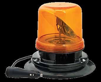 LED Vision Rotating Beacon Die-cast metal base Dual voltage 12V 24V NO GEARSG NO BRUSHES Patented Hybrid Drive