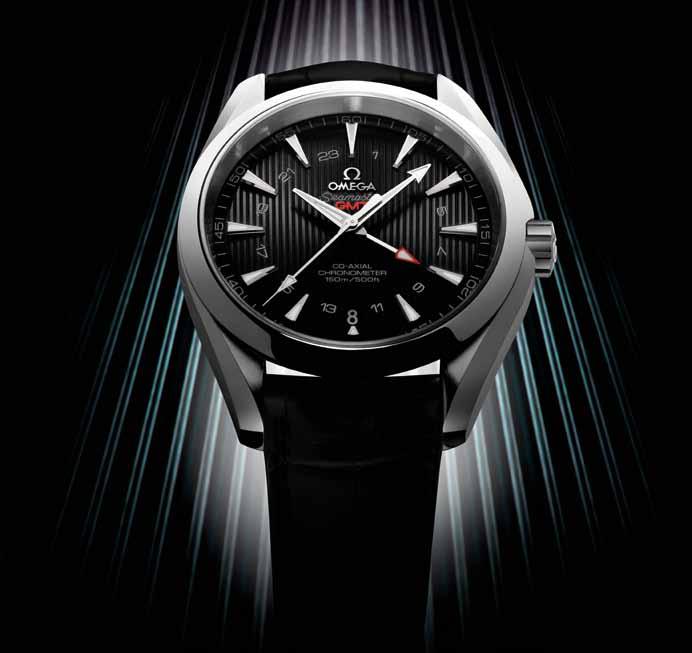 Seamaster Aqua Terra GMT With the Seamaster Aqua Terra GMT, OMEGA introduces a new member of its exclusive Co-Axial family of movements.