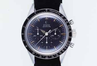 historic wristwatch. The OMEGA Speedmaster First OMEGA in Space edition recalls the watch that Schirra bought at a jeweller in Houston more than half a century ago.