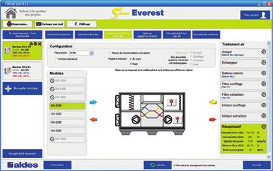 The advantages of the Everest Selector software - Intuitive, 4-step interface with interactive