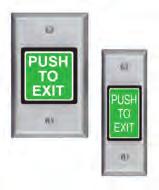 ) Power loop included Epoxy kit optional for all glass door 42 & 48 optional Push To Exit sign included Code compliant sign MSB550V 36 628 Aluminum MSB550Y