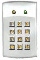 Door 2 Reader Controller Only Choice of 6 prox and keypad readers HID compatible cards & readers by others: 125 KHz; 26 to 40