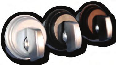 Cylinder ring 3/16 standard, 5/32 and 7/32 optional Finishes  Bronze Removable