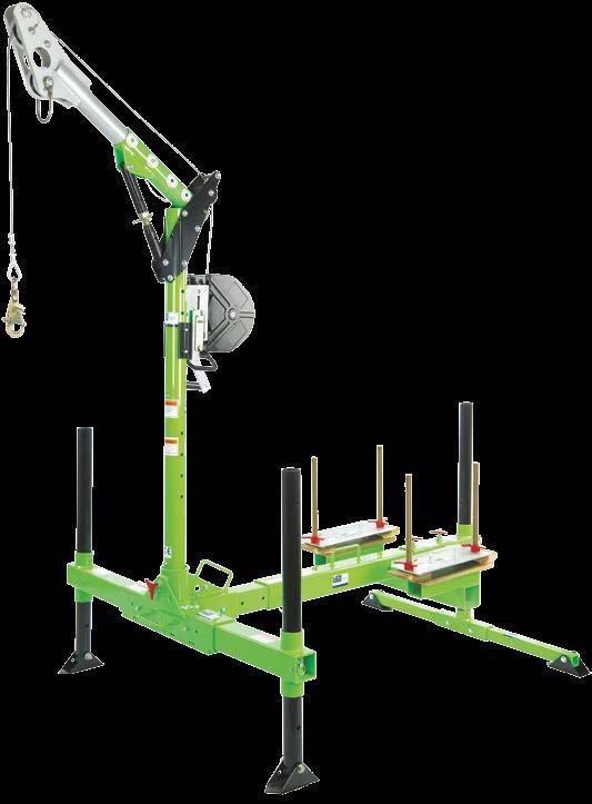 Anchoring options include a weight rack for counter balanced applications, and a wheel pad assembly to allow counter balance of the unit with an attendant