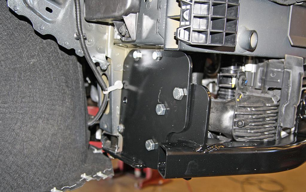 Place the main receiver brace over the rear support