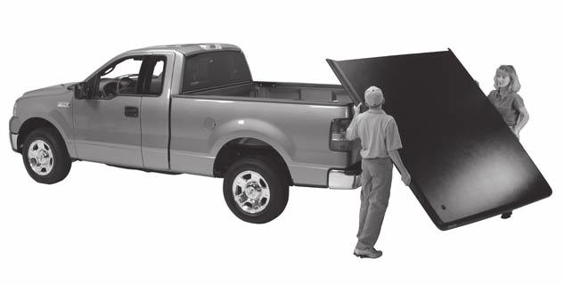 ESY S 1-2-3 UNEROVER INSTLLTION INSTRUTIONS STEP 3 Final Installation Steps TONNEU INSTLLTION GUIE Page 9 FT: In less than one minute, you can both take on and off the Undercover tonneau.