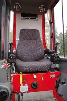 With its heated cabin, ergonomically versatile adjustable seat, good visibility, good lights and an audio