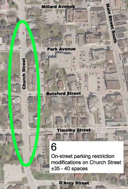 Option 6 Modification of Parking Restrictions on Church Street The majority of Church Street between Park Avenue and D Arcy Street is currently only