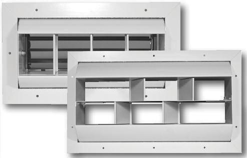 Models 45DL1, 45DL2 Page 168 Suffix '-O' adds a steel OBD Models 45DL1, 45DL2 INDUSTRIAL SUPPLY The industrial supply grilles