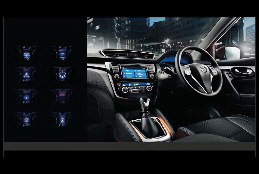 NISSAN ADVANCED DRIVE-ASSIST DISPLAY INNOVATION THAT'S RIGHT IN FRONT OF YOU WITH A COMMANDING POSITION AT THE HELM, take everything in, including the 5 Advanced Drive-Assist Display screens