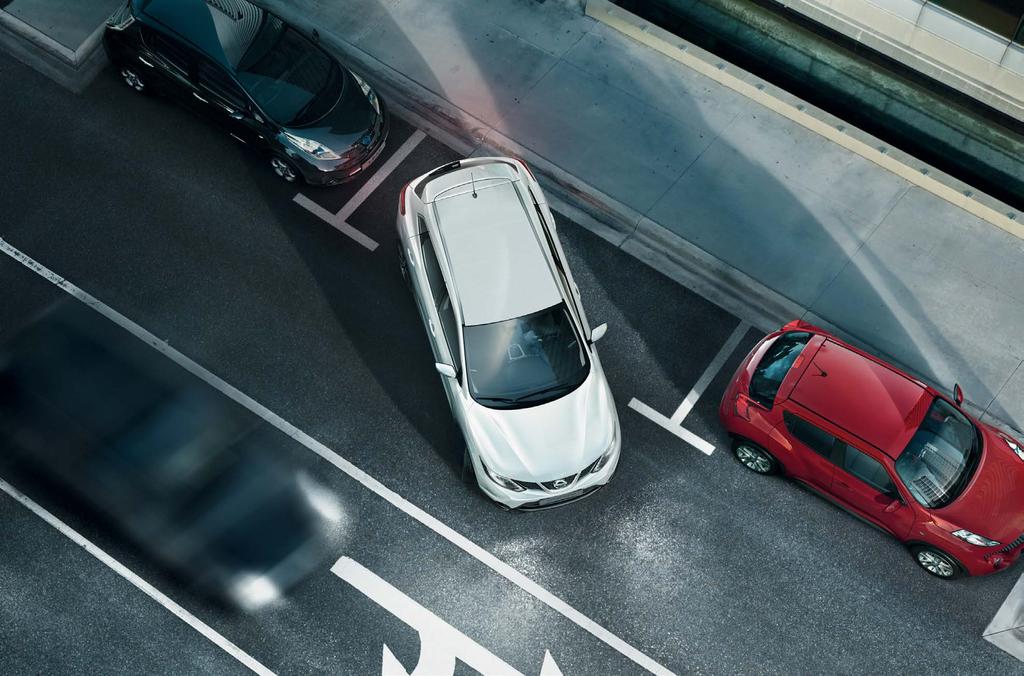 BE IN CONTROL AROUND VIEW MONITOR*. Four cameras deliver a panoramic exterior view of the Nissan QASHQAI to make reversing and parking a real cinch.