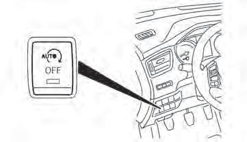 Whenever the Stop/Start System is disengaged the indicator light on the Stop/Start System OFF switch illuminates.
